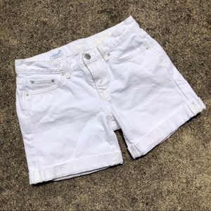 Gap Sexy Boyfriend White Denim Shorts